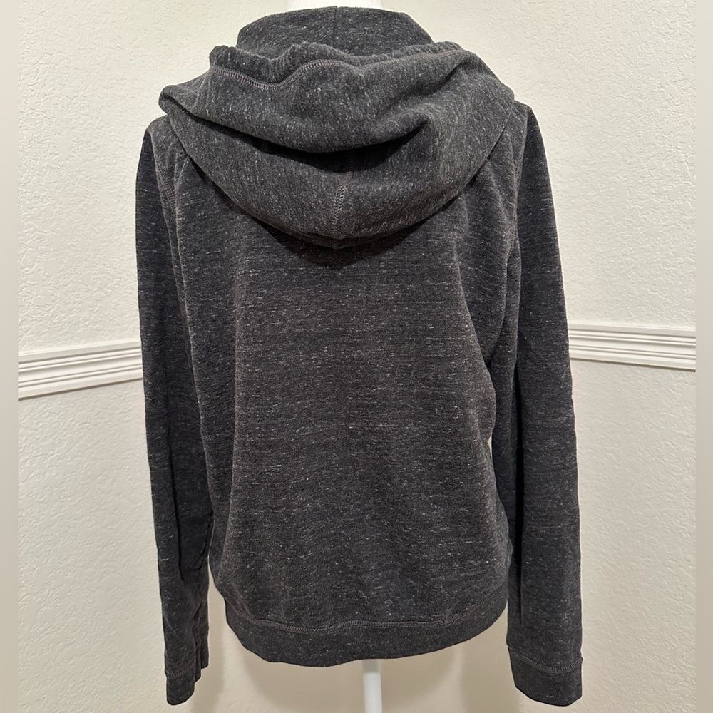 American Eagle Women’s Charcoal Grey Zip-Up Hoodie – Cozy Lightweight - Picture 6 of 7